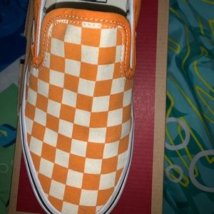 Orange checkered vans